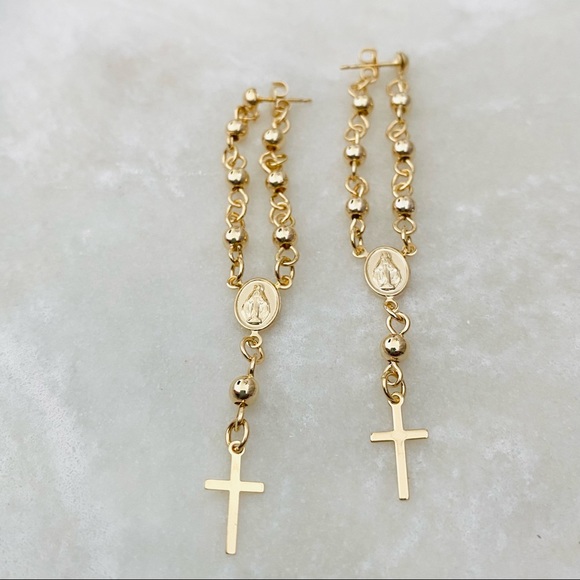 Rosary Earrings - Picture 6 of 7